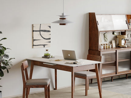 Round Corner Diagonal Leg Telescopic Table For 6 - 8 People To Meet Dining Table