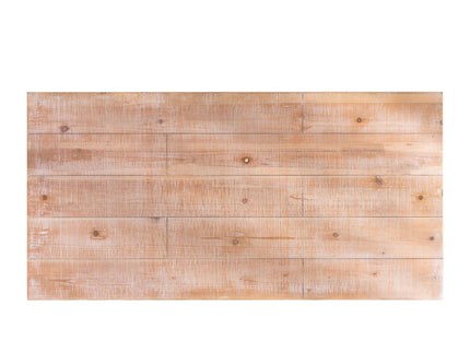 Modern Rustic Coffee Table, Rectangular Center Table For Living Room - Natural Wood Wash / Rustic