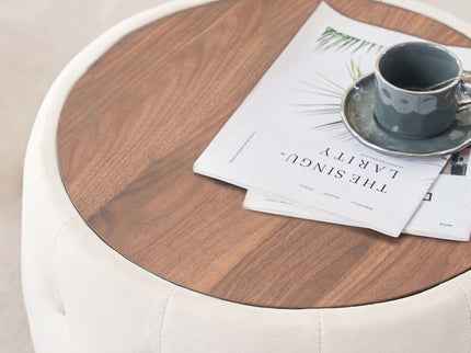 Nesting Ottomans 2 Piece With Tray, 4 In 1 Function
