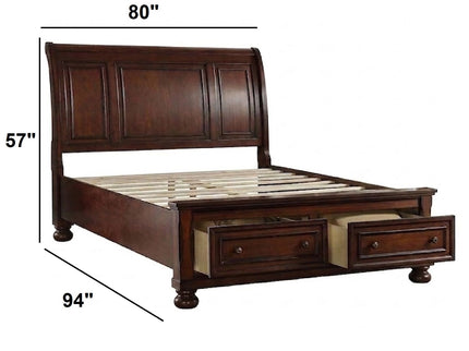 Bed With 2 Panel Headboard And Footboard
