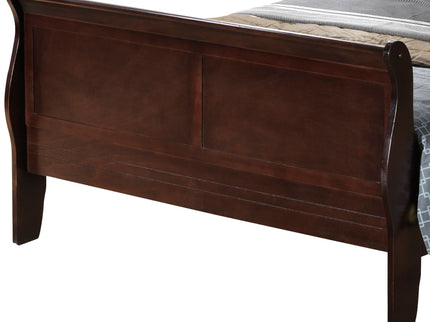 Louis Phillipe - Panel Sleigh Bed