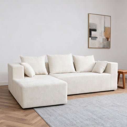 Modular Corner Sofa With Soft Fabric