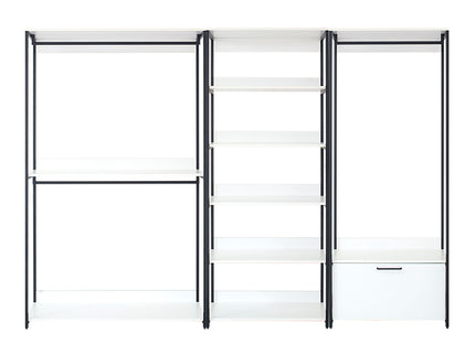Fiona - Freestanding Walk-In Closet System, Extra Storage Space - White