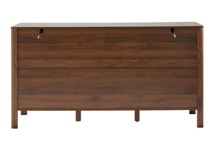 Colored Fluted Sideboard With 3 Doors And 1 Drawer
