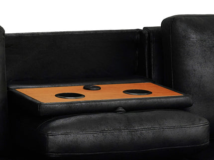 Upholstered Sectional With Pull-Out Bed And Chaise Storage