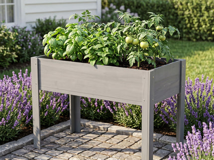 Raised Garden Bed With Legs, Elevated Planter Box For Outdoor Plants