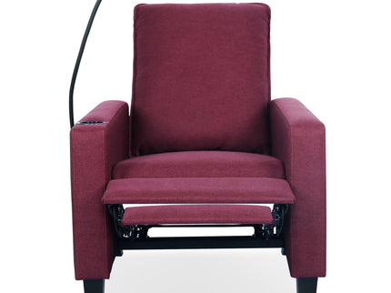 Recliner Chairs For Adults, Adjustable Recliner Sofa With Mobile Phone Holder & Cup Holder, Modern Reclining Chairs Fabric Push Back Recliner Chairs For Living Room, Bedroom