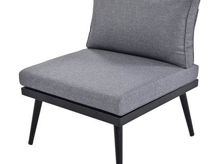 Modern Outdoor Sectional Sofa Set With Nesting Coffee Tables