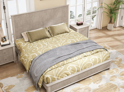 Platform Bed Frame & Tall Headboard