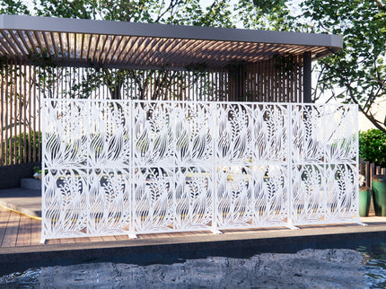 Free Standing Decorative Privacy Screen, Outdoor And Indoor Divider