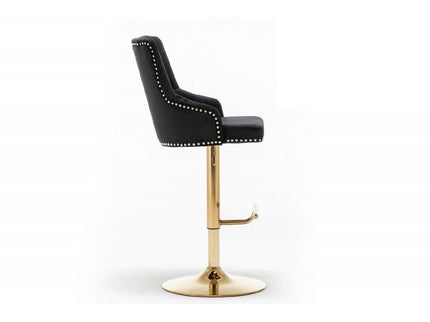 Adjustable Swivel Bar Stool With Nailhead Trim (Set of 2)