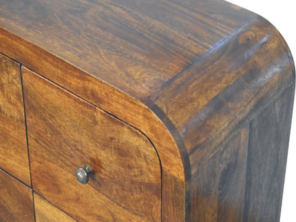 Darcy - 3 Over 3 Drawer Chest - Brown