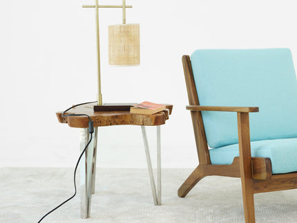 Bedroom Table Lamp With Lampshade - Bronze