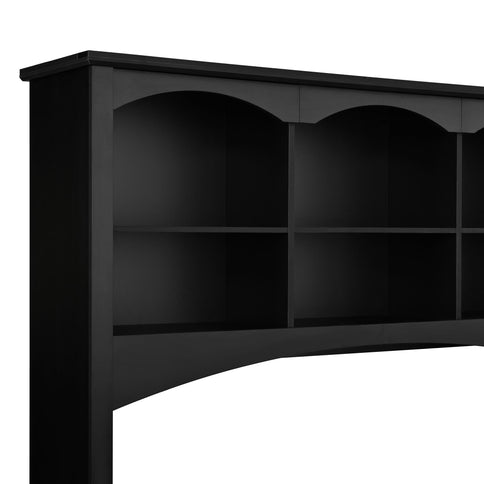 Space Saving L-Shaped Computer Desk With Keyboard Tray & Charging Stations