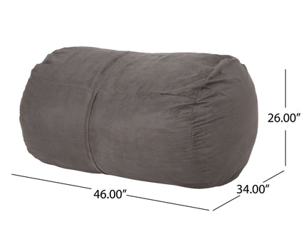 Michael - Modern Cylindrical Suede Bean Bag Chair
