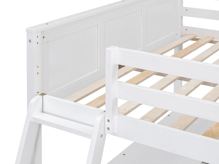 Full Over Full Bunk Bed With Desk
