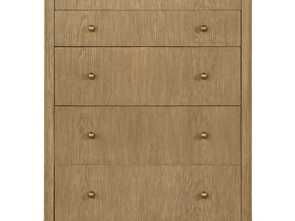 Stevie - Rectangular 5 Drawer Chest - Sand