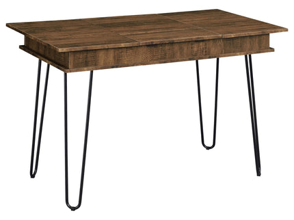Writing Desk With 4 Hidden Storages - Brown