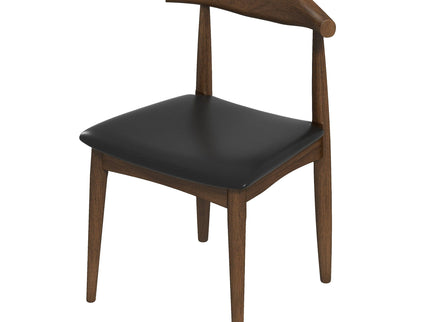 Destiny - Dining Chairs (Set of 2) - Black / Dark Brown