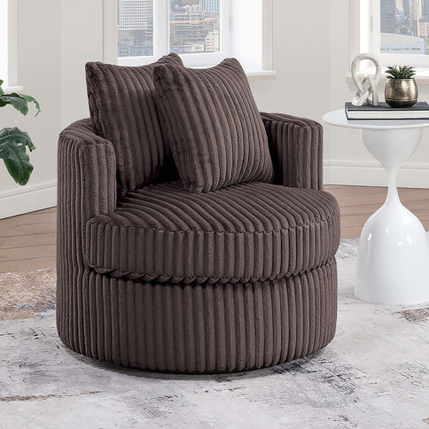 Swivel Upholstered Accent Chair For Living Room