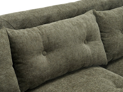 Upholstered Sofa Modern 3 Seater Sofa Couch With Tufted Design For Living Room