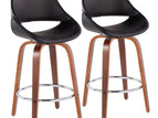 Black / Faux Leather