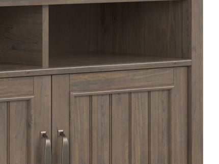 Lev - Medium Storage Cabinet - Smoky Brown