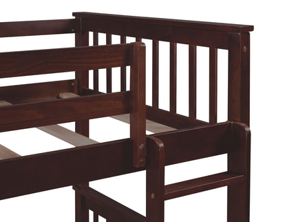 Bunk Bed With Ladders And 2 Storage Drawers