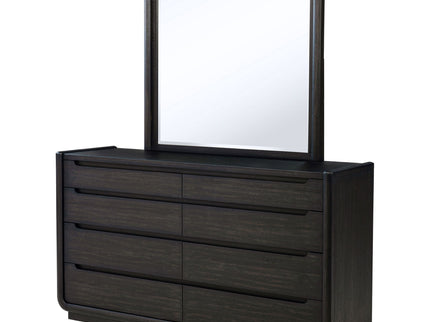 Bangor - 8 Drawer Dresser With Mirror Set - Black