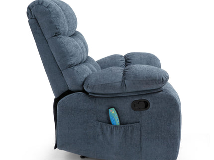 Contemporary Massage Recliner With Pillow Tufted Design - Charcoal