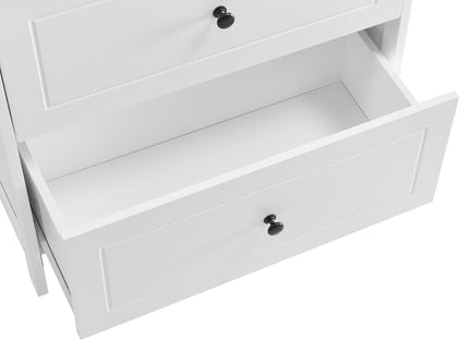Bathroom Storage Cabinet With 2 Doors And Drawers, Adjustable Shelf