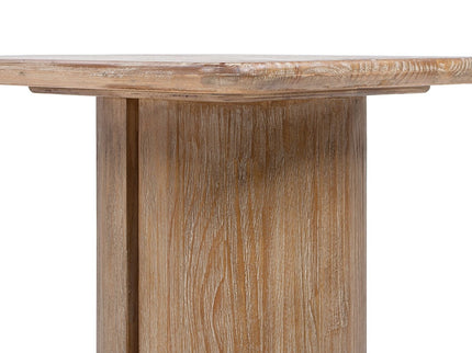 Sonoma - Square Pedestal Side Table - Antique Brown