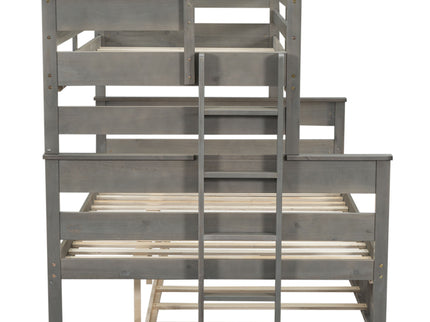 Detachable Design Bunk Bed With Ladder