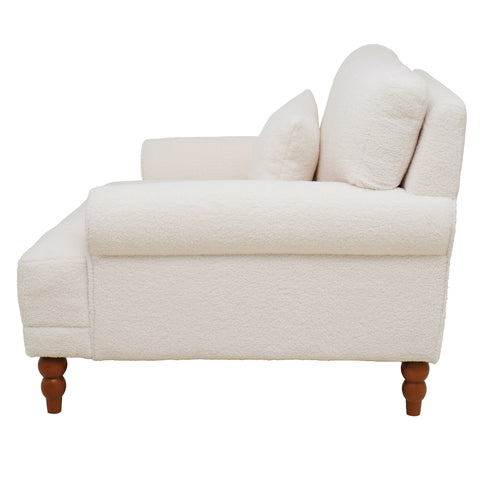Elegant Circular Armrests, Ergonomic Lumbar Support, Vintage Roman Column Legs, Luxurious Large Size, Enhances Living Room Aesthetics, For Living Room, Bedroom And Study