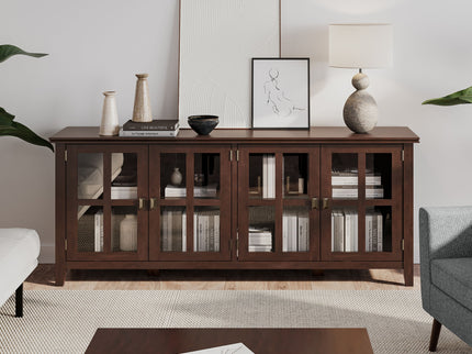 Artisan - Handcrafted Wide 4 Door Storage Cabinet
