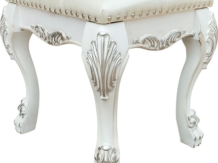Dresden II - Vanity Stool - Bone White