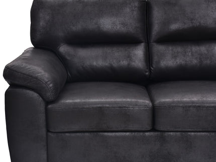 3 Seater Sofa With Padded Armrests And Triangular Leg