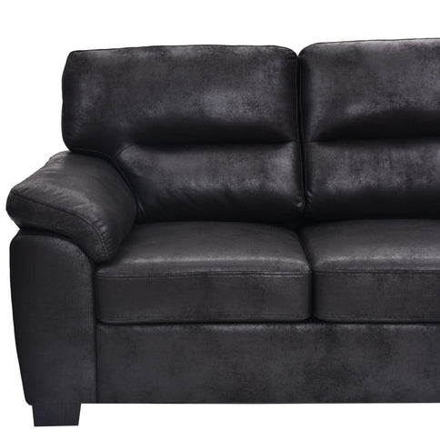 3 Seater Sofa With Padded Armrests And Triangular Leg