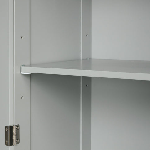 Tall Freestanding Bathroom Storage Cabinet With Adjustable Shelf And 2 Drawers