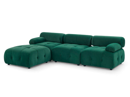 Modular Sectional Sofa, Button Tufted Design With Diy L-Shaped Layout, Reversible Ottoman