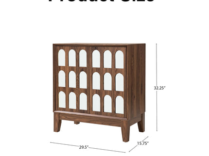 Double Door Cabinet - Walnut