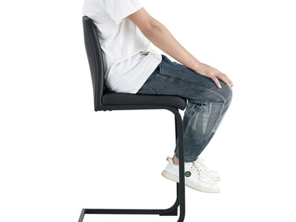 PU Chair Barstool Dining Counter Height Chair (Set of 2)
