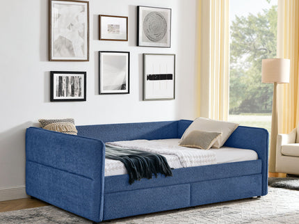 Upholstered Daybed & 2 Drawers
