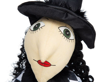 Halloween Sitting Witch Decor - Black