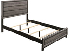 Dark Gray / 4 Pc. Bed, Nightstand, Dresser, Mirror / Queen