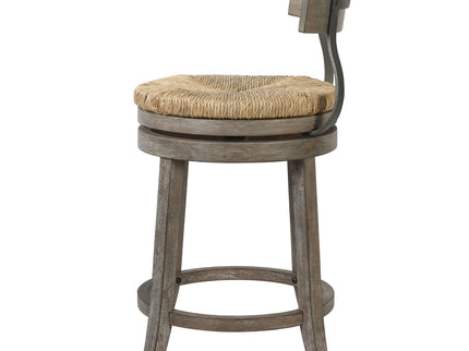 Stool With Natural Seagrass Seat