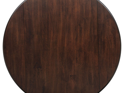Verety - 5 Piece Round Dining Set With Chairs - Dark Brown