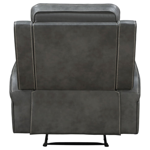 Forrest - Recliner Chair With Tufted Upholstery - Gray