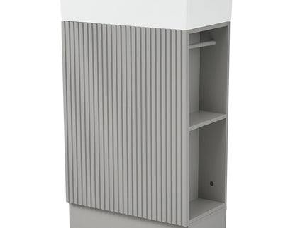 Modern Bathroom Vanity With Sink And 2 Tier Shelf