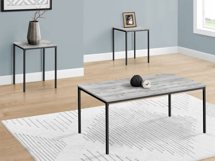 Table Set, Coffee, End, Contemporary, Modern (Set of 3)